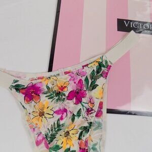 nwt victoria's Secret PINK Brazilian tropical floral lace mesh